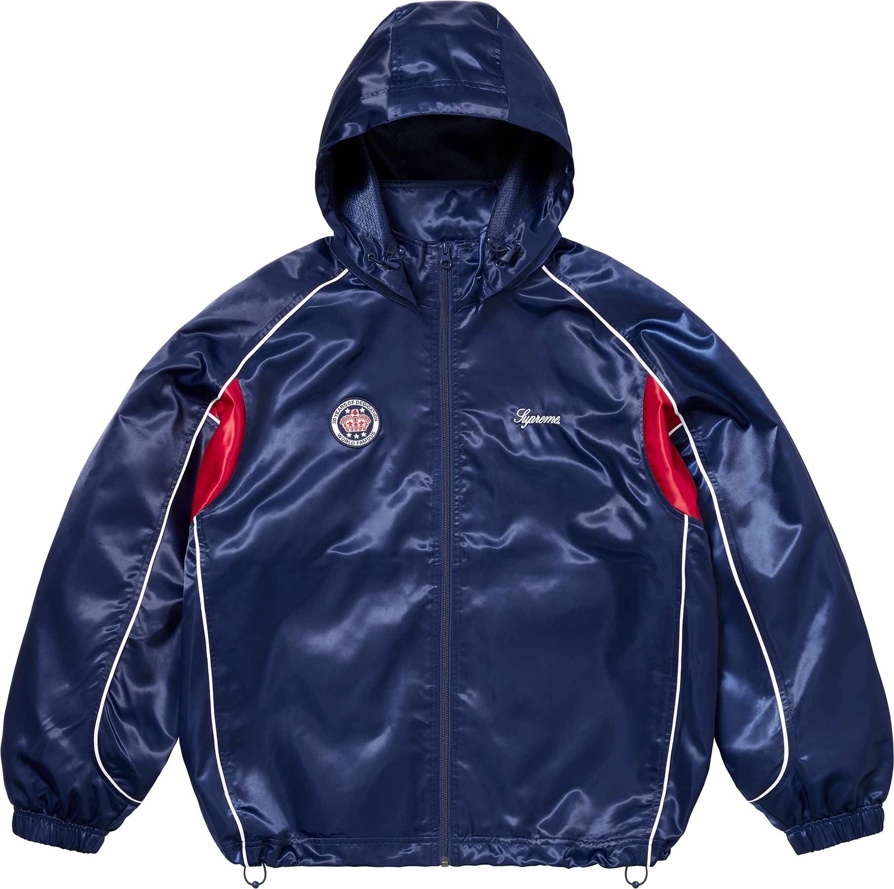 Satin Hooded Track Jacket view 21